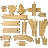 Low Level Track Expansion 25 Pieces BIGJIGS Rail Wooden - NEW in Box