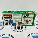 BRIO 33540 Light & Sound Police Car Ripped Box Wooden - New