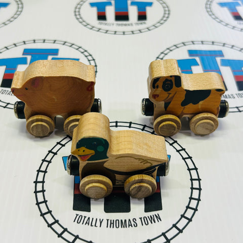 Animal Trains Generic Brand Wooden - Used