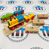 Fruit & Veg Train with Track and Buffer BIGJIGS Rail Wooden - New in Box