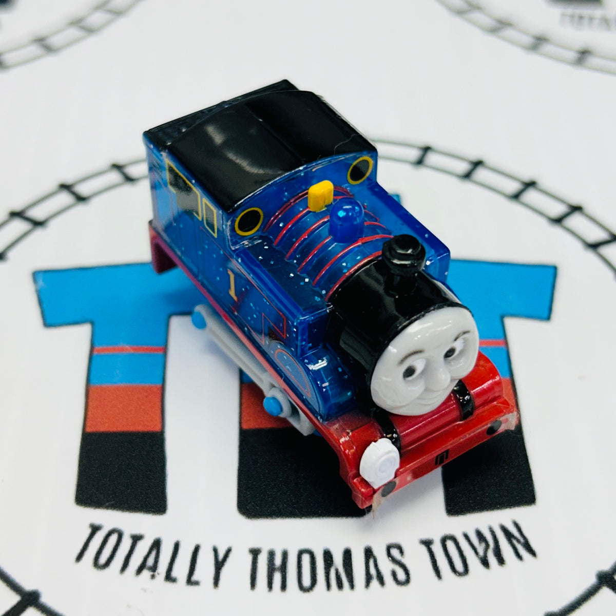 Clear Glitter Thomas No Front Coupling Pull Along Capsule Plarail - Us ...