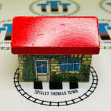 Red Roof House Rare Fair Condition #2 Slightly Ripping Sticker Wooden - Used