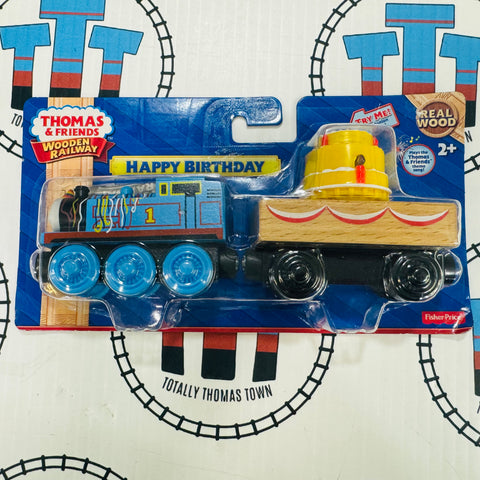 Happy Birthday Thomas with Cake (Mattel) Wooden - New