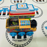 Happy Birthday Thomas with Cake Cargo Car with Sound (Thomas Wood Unpainted Mattel) Good Condition Wooden - Used