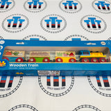 Fruit & Veg Train with Track and Buffer BIGJIGS Rail Wooden - New in Box