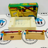 BRIO 33359 Level-Crossing Barriers Wooden Good Condition in Box - Used