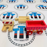 Wagon Pink with Track Wooden - New no Box