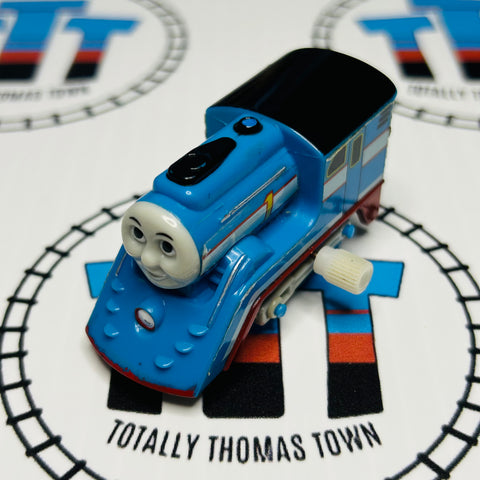 Streamlined Thomas Missing Stickers Capsule Plarail Wind Up - Used