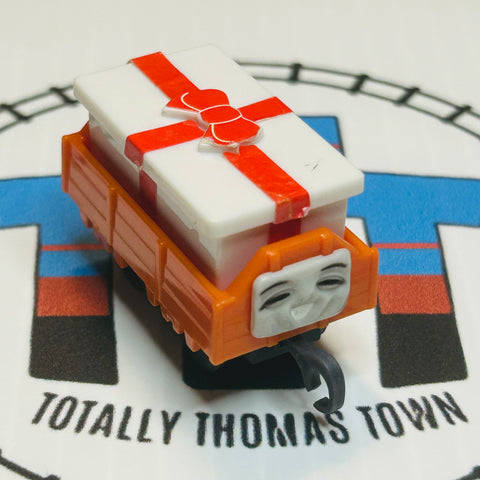 Orange Troublesome Truck with Gift Flatbed Pull Along Capsule Plarail - Used