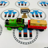 Sam and The Great Bell Set with Trains and Book (See Notes) Wooden - Used