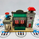 Deluxe Fire Station #1 with Lights and Sound (Tower Sounds/Lights Not Working, Chipped Track) Wooden - Used