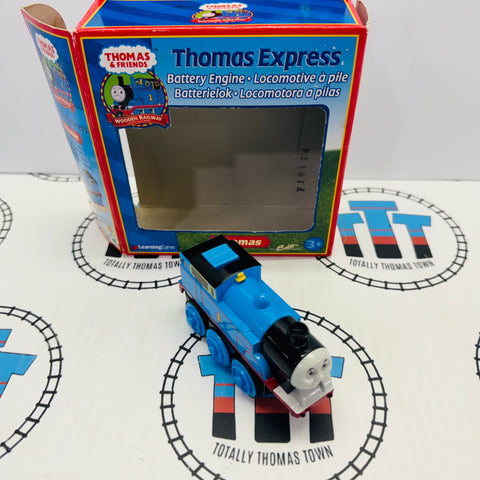 Battery Thomas #1 (2000) Moves Forwards and Backwards Wooden - New (Opened Box to Test Train)