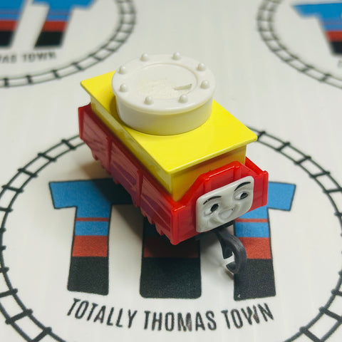 Red Troublesome Truck with Cake No Stickers Pull Along Capsule Plarail - Used