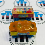 Candy Cars Painted Base (Thomas Wood Mattel) Fair Conditon Wooden - Used