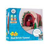 Red Brick Tunnel BIGJIGS Rail Wooden - New in Box