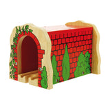 Red Brick Tunnel BIGJIGS Rail Wooden - New in Box