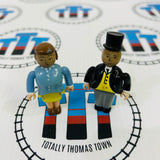 Sir Topham Hatt and Lady Hatt 3D Rare Fair Condition Wooden - Used