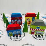 Building and Tree Pack BIGJIGS Rail Wooden - New no Box