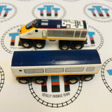 BRIO Eurostar #33424 Missing 1 Coach Wooden Rare - Used