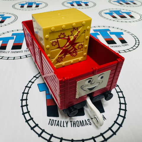 Troublesome Truck Red with Crate (2002) Used - TOMY