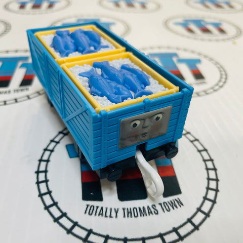 Blue Troublesome Truck with Fish New no Box - TOMY