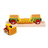 Bulldozer Low Loader with Track BIGJIGS Rail Wooden - New in Box