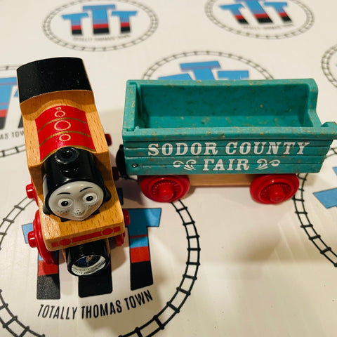 Rosie & County Fair (Thomas Wood Unpainted Mattel) Good Condition Wooden - Used