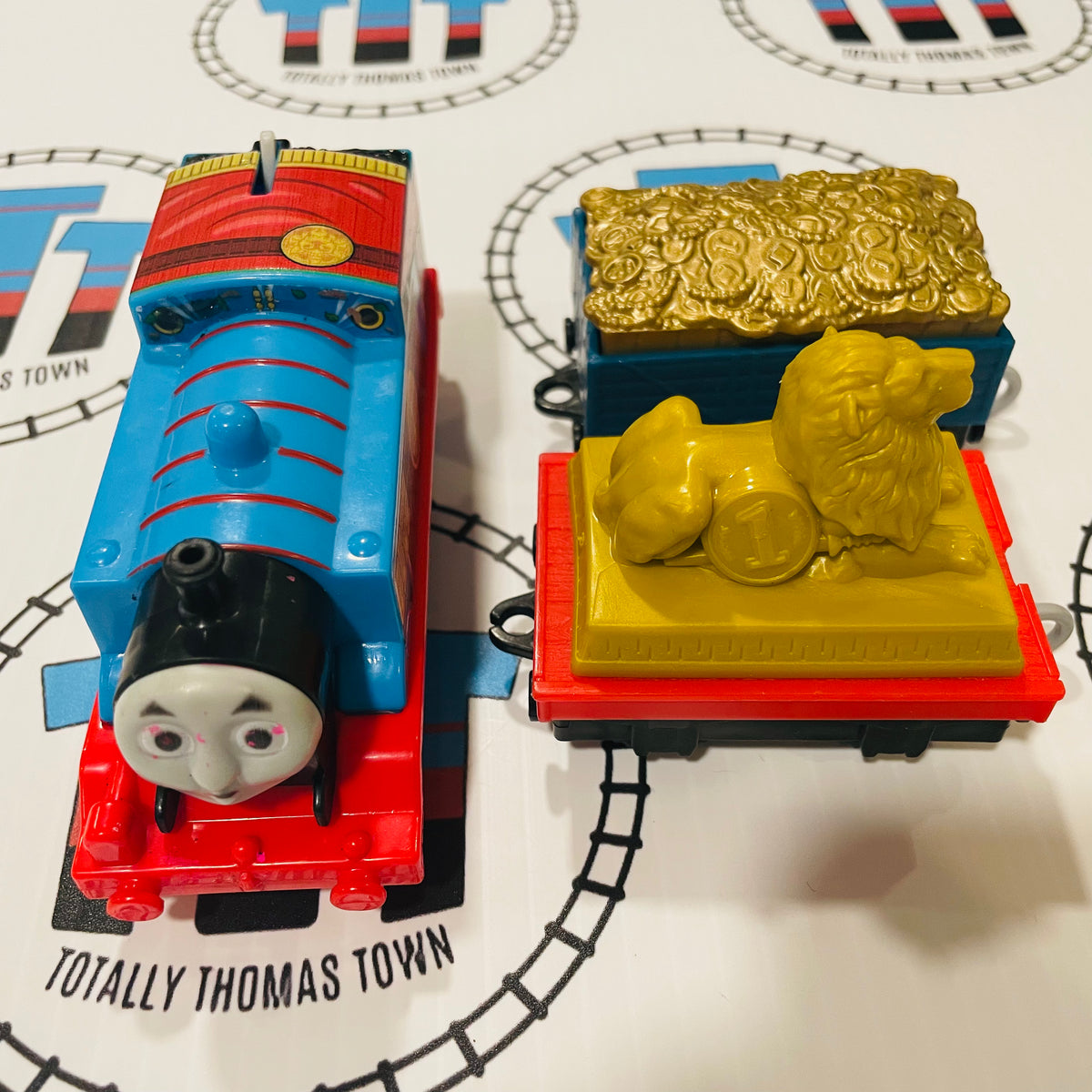 Roman Thomas Missing Helmet 2013 Mattel Used Trackmaster Revolutio Totally Thomas Town